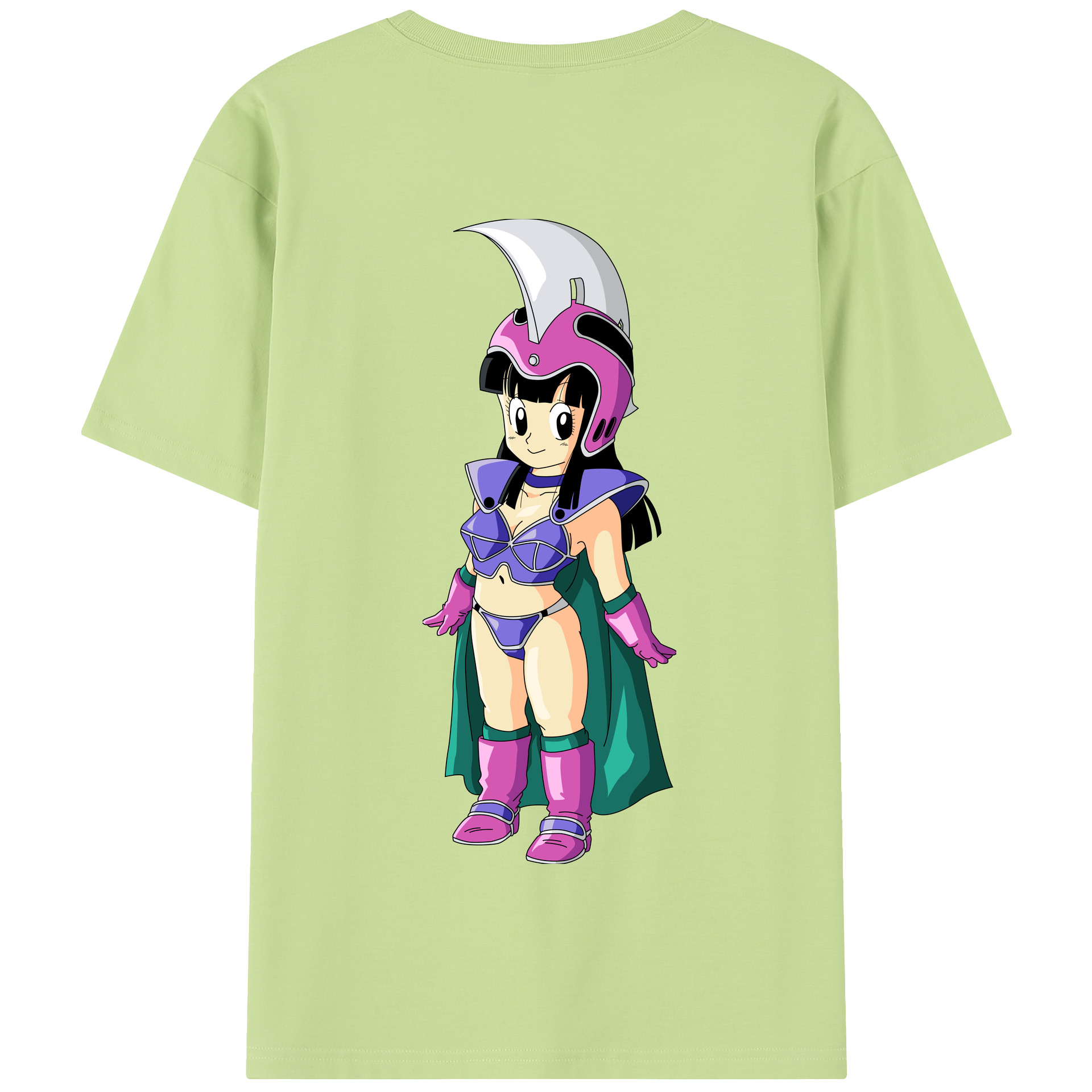 （画像用） ドラゴンボール チチ DRAGON BALL Chichi 綿100％半袖Tシャツ（背面プリント）